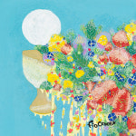 흐르는결(Flowing Texture Hanok) | Flowing Flowers (흐르는 꽃들)엽서 : 피오크로체