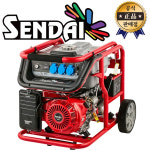센다이 발전기 SD9500E 키시동 / 수동 가솔린 420CC : 종합철물공구마트