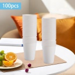 일회용 마시는 커피 컵 종이 음료 웨딩 파티 뜨거운 차 12oz 100 개 : 수호마켓25