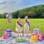 생일파티 리본 어깨띠 작은사이즈 공주 파티 : 만달리컴퍼니