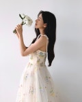 유색드레스 대여 플라워 피로연 2부 웨딩 촬영 주아 : 이엔느