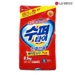 수퍼타이 베이킹소다 플러스 9.5kg 찬물전용 가루 세탁세제 엘지생활건강 LG : 크린포포