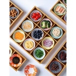 면 로고를 3칸 가능 구절판 일식 있어 접시A 9칸 새길 로 고바찌 그릇 수 송장 반찬접시 과찌 접시 2개세트 한 나무그릇 로고를 한 면 로 새길 수...