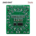 럭키기술단주 | 04 럭키 턴테이블 SMD/SMT 전자 패치 구성 요소 DIY 납땜 기술 연습 보드 전자 프로젝트 키트 LED 조명 PCB : 넥스트마켓MALL
