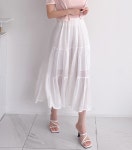 밴딩 캉캉 롱스커트 2color : Elrbi엘르비