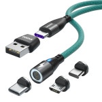 사또 100W CtoC 고속충전 마그네틱 케이블 C타입 커넥터 세트 : 바잉월드