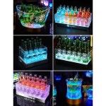 병맥주 LED 양동이 보관대 홈바 7색 조명 블랙 감성 소형7색광 버킷 : 티처스마켓