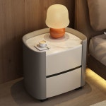 원목 슬래브 침대협탁 철제 컬러 서랍 USB 서랍형협탁 수납장 침대 침실 앤틱 노트북 : 더라운드012