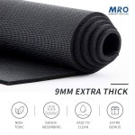 제이더블유MRO | MRO의 대형 요가 매트는 3 5 x 1 8m, 9mm, 넓고 자주, 집에서 운동을 위해, 미끄럼 방지, 남성을 부드러운, 맨발 요가, 필라테스에...