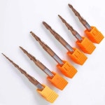 에이치케이싸인 | Chowmaster 2 플루트 카바이드 나선형 테이퍼 볼 노즈 엔드 밀 3.175 4 6 8mm 생크 라우터 비트 목공 CNC 3D 조각 비트 : 리치102