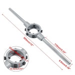 PHITUODA 1-1/2 인치(38mm) 다이 스톡 핸들 렌치, M12-M14 조절 가능 렌치 홀더, 헤비 듀티 원형 홀더 M12-M14 / 14mm-38mm : 초이카트