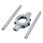 PHITUODA 1-1/2 인치(38mm) 다이 스톡 핸들 렌치, M12-M14 조절 가능 렌치 홀더, 헤비 듀티 원형 홀더 M12-M14 / 14mm-38mm : 초이카트