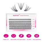 FADVAN 100 번들 DIY 클러스터 속눈썹 3D 효과 0.07mm C/D 컬 두께 개별 : 에이치앤제이익스프레스210