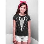 가림에프앤비부잣집 | P&B 턱시도 화이트 퍼니 유스 티셔츠 : 가림가령