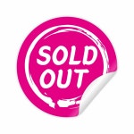 솔드아웃 판매종료 공지 Sold Out 메뉴판 꾸미기 리무버블 스티커 일반 원형 VER10 : 스토어록