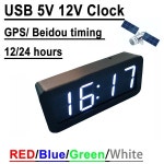 케이엔케이스튜디오 | 5V 12V USB 차량용 시계 GPS 베이더우 1224시간 LED 디지털 TIE 모니터 정전 기억 데스크탑 : 바이포유5