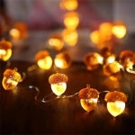금오LED장식 | 1PC 2M20LED Pinecone 배터리 상자 빛 문자열 가을 가정 장식 파티 실내 방 및 복도 장식에 적합 : 스타몰상사