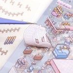 하루상나하 | 3D 방꾸 스티커 집꾸미기 방꾸미기 미니어쳐 DIY 오르골 씬스티커북 : 꾸꾸러기