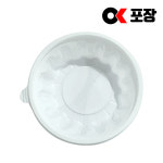 오케이(OK)&퀸즈고쌈냉면 | 일회용 냉면포장용기 오케이식품 ok냉면용기 195파이 소 백색 400개 세트 : 오케이식품용기