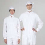 21수사계절차이나 긴팔위생복 식품회사 가공공장 HACCP 위생복 : 올리브가운