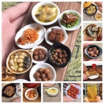 연회 미니어처 음식 세트 수제 현실적인 돼지고기 벨티, 1/6 스케일 인형의 집 디스플레이용 화이트 컷 치킨 : 월드셀러샵몰