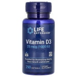 라이프익스텐션 비타민D3 25mcg 1000IU Vitamin D3 소프트젤 250정 : 달나라상점 해외직구