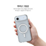 랩씨 변색 방지 맥세이프 케이스 2배 최강 자력 클리어 커버 C-Plus 투명, 아이폰 에어 : 랩씨몰