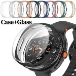 삼성 갤럭시 워치 8용 케이스+유리 화면 보호기 TPU 올라운드 범퍼 커버 8 클래식 46mm 쉘용) : pick 컴퍼니