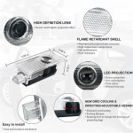 미니 쿠퍼 문짝 프로젝터, 2X LED 조명, 자동차 웰컴 R55 R56 R50 R53 R60 R61 F54 F55 F56 F60, 액세서리 : 그랜드바자