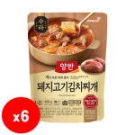 더하다율하점#열계김치찌개전문점 | 대량구매관 동원 양반 돼지고기 김치찌개 460g x 6개 즉석탕 간편아침 자취생혼밥 국물 : 온더하기