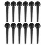 12pcs Udder String Shaft Ebony Bobbin with Fish-eye 조정 가능한 문자열 수리 도구 악세서리 악기 부품 : 디에이치홀딩스