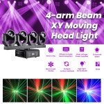 4헤드 무빙 DJ 조명 풀 DMX512 디스코 파티 모바일 RGBW 무대 장비 나이트 : 케이유92