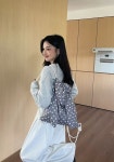 도트 땡땡이 바니 백팩 배낭 여행가방 : 블링지니