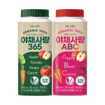 비락 경주대리점 | 비락 유기농 야채사랑 365 외 2종 야채365+야채ABC, 180ml, 24개 : 비락 본사 공식몰