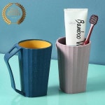 나래컴퍼니(NRCOMPANY) | Portable Mug Drinking Tumblers Bathroom Set for Travel Couple Kids Toothbrushing With Handle Plastic : 나래 컴퍼니