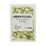이안 냉동 아보카도 다이스 /페루산 500g, 4개 : 마켓프레쉬
