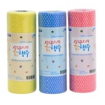 빨아쓰는 1회용 주방 행주 타올 살림의고수 50매 부직포 1롤 헹주 : 에이치에스이몰