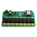 케이알82류(KR82RYU) | ESPHome 홈 어시스턴트와 호환되는 KRIDA WiFi 8채널 전자기 릴레이 ESP8266 모듈 스마트 컨트롤러 : 오늘의마켓스토어