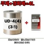 뉴명진관광유 | UD-4(4) 유니탄3:1 주제+경화제 4L 모닝 09년 올뉴모닝 11년 레이 09년 이후 : 명진페인트