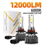 로드선 미니 소형 LED 자동차 헤드라이트 전구 어두운 부분 없는 헤드램프 변환 키트 12000LM 6000K H1 9005 HB3 HB4 H4 H7 : 오트벨라