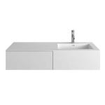 WISDOM 위즈덤 WD - 38483 좌볼 우볼 수납형 하부장 세면대 수입 세면대 : 레전드 세라믹