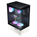 컴퓨터 어항 케이스 TA100 RGB 강화유리 데스크탑 PC 미들타워 블랙화이트 : 정품판매점 디앤에스티