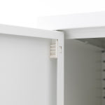 MKB 캐비넷 모던세로중 2문 수납장 8001015 80x40x102, 3단, 화이트 4893.3480 : 마켓비 공식스토어
