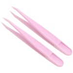 이프 e 다용도 및 도구 주얼리 스틸 스트레이트 diy용 커브드 키트 팁 11cm2pcspurple 원 사이즈 스티커 소형 제작 핀셋 플라스틱 : 지나마...
