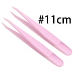 이프 e 다용도 및 도구 주얼리 스틸 스트레이트 diy용 커브드 키트 팁 11cm2pcspurple 원 사이즈 스티커 소형 제작 핀셋 플라스틱 : 지나마...