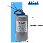 CD60 P2 250V AC 5060Hz 시동 커패시터 알루미늄 쉘 종이 코어 75uF 100uF 150uF 200uF 250uF 300uF : 나디아백구몰