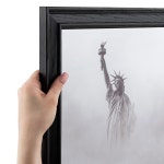 이 1 50인치 커스텀 포스터 프레임은 콜로니얼 오닉스입니다 - 이코노미 아크릴 및 골판지 뒷면 2wom0066-78238-yblk-16x4 : 네버9랜드 상점