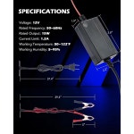 테크 12V 배터리 충전기 및 스마트 잔디깎이 자동차 표시기 유지보수 W 2단계 1PC 트럭 SUV 전원 RV 트리클 모터사이클 ATV용 충전 1 : 더크다.