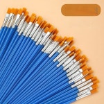 고급붓 브러시 그림에 대량 평면 미술붓 세부 페인트 브러쉬 10 PCS Flat Brushs : 여덟봉지