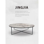 nd table 테크노 커피숍 석재 한센 대형 강화유리 스텐 천연대리석 프리츠 원탁 70 H35 1 : 더센텀크루